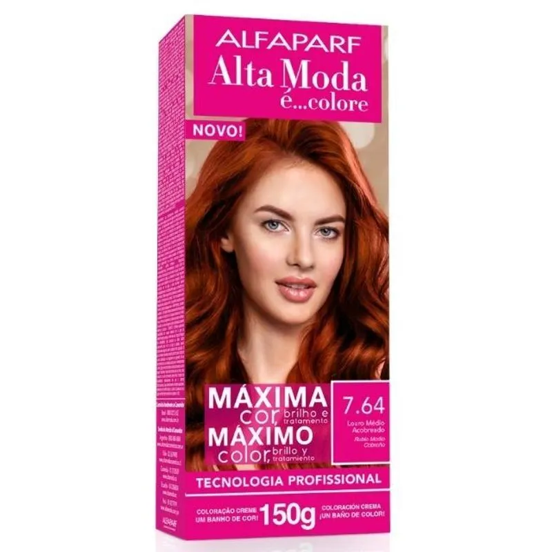 Tintura Alta Moda Especial 7.64 Louro Médio - 150g