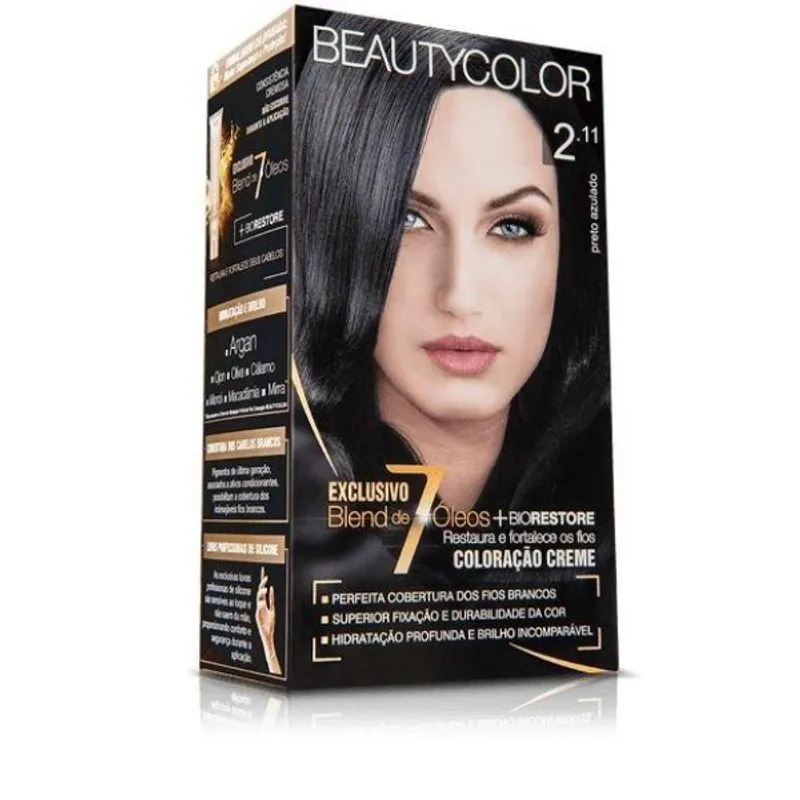 Tintura Beauty Color 2.11 Preto Azulado