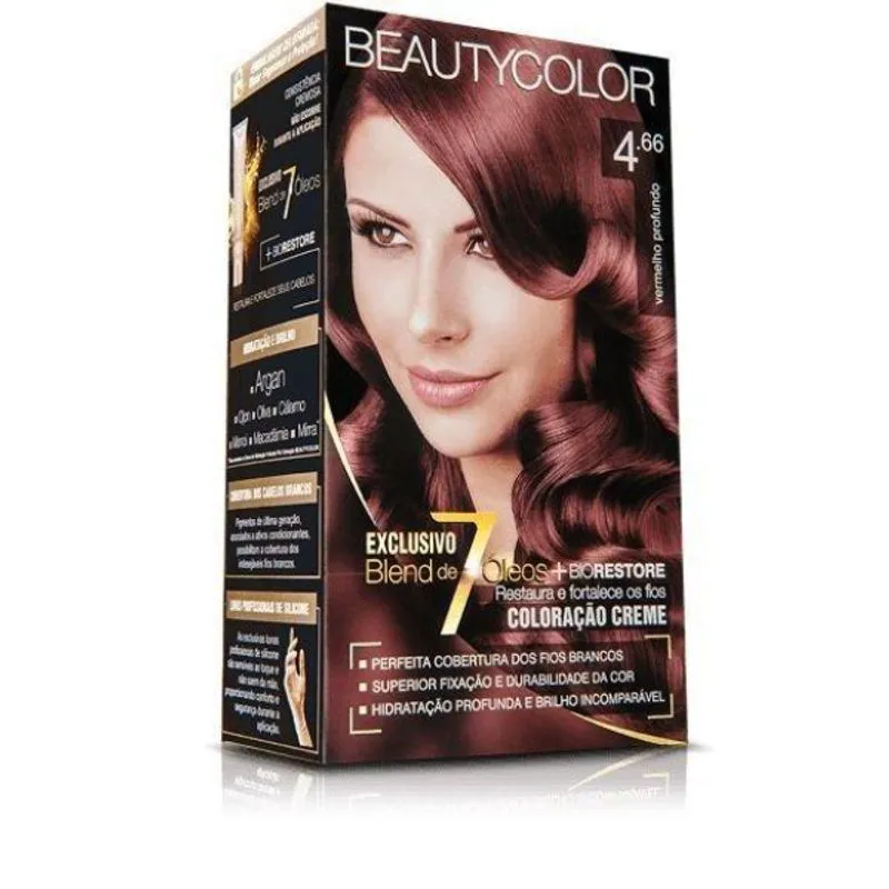 Tintura Beauty Color 4.66 Vermelho Profundo