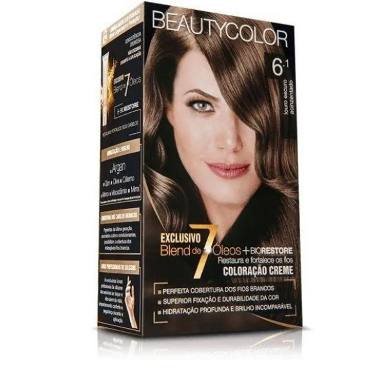 Tintura Beauty Color 6.1 Louro Escuro Acinzentado