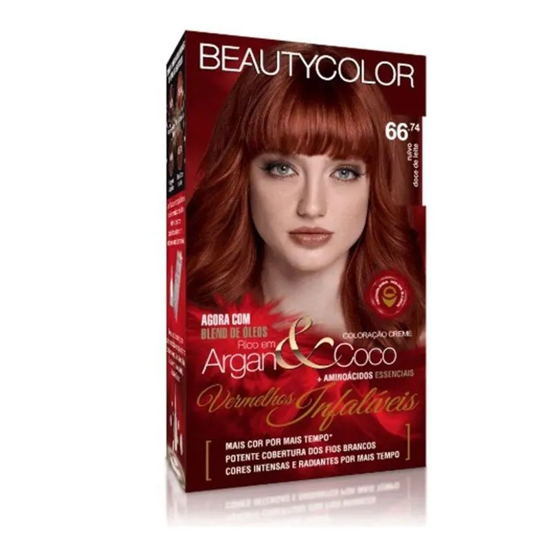 Tintura Beauty Color 66.74 Ruivo Doce de Leite (Especial)