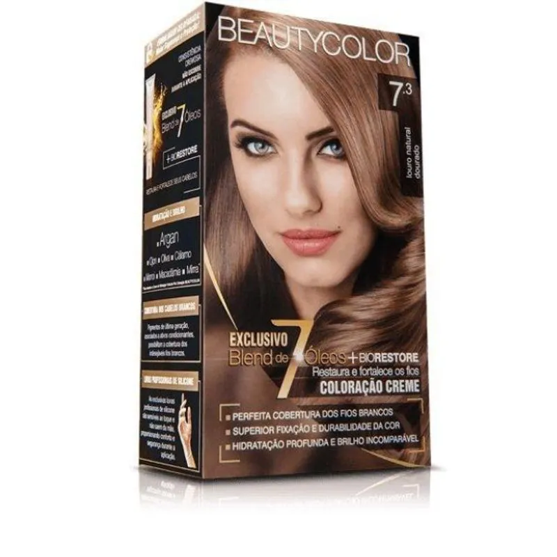 Tintura Beauty Color 7.3 Louro Natural Dourado