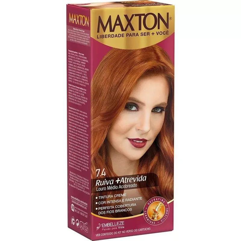 Tintura Maxton 7.4 Ruiva Mais Atrevida Especial
