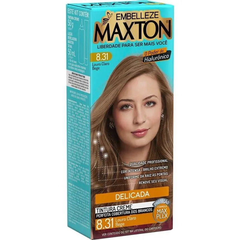 Tintura Maxton 8.31 Louro Claro Bege