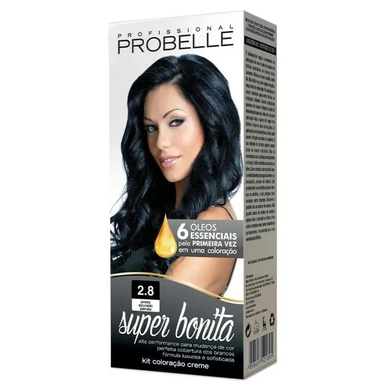 Tintura Probelle Super Bonita 2.8 - Preto Azulado