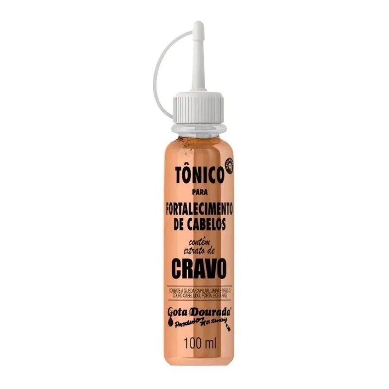 Tônico Capilar Gota Dourada Fortalecimento Cravo 100ml