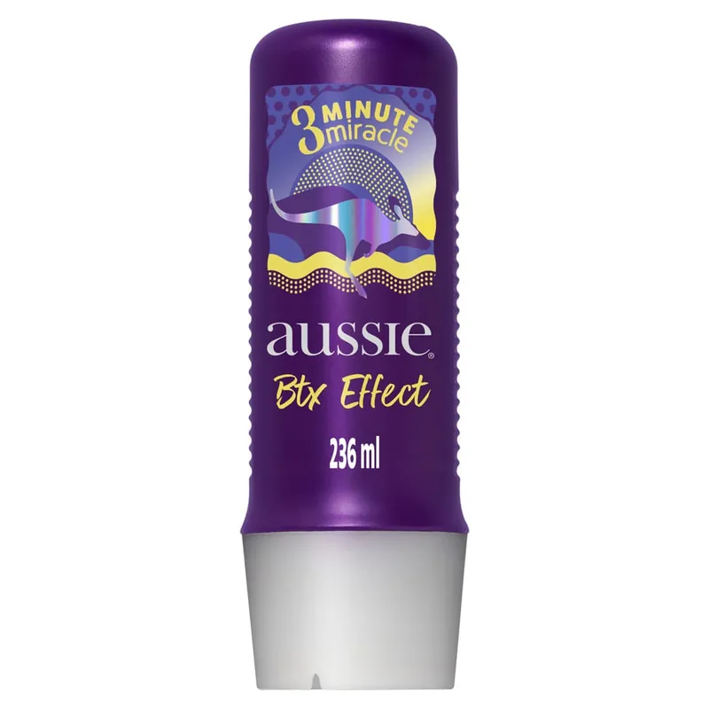 Creme de Tratamento Capilar Aussie 3 Minutos Milagrosos Btx Effect Fios Nutridos e Alinhados 236ml