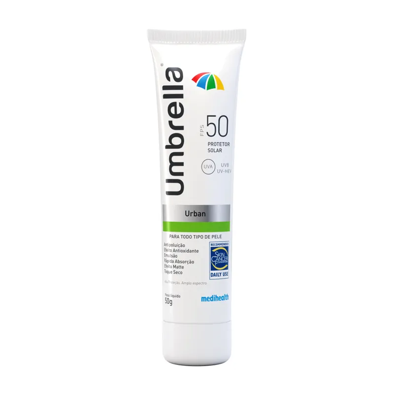 Umbrella Urban Antipoluição Para Todos Os Tipos De Pele Fps50 50g