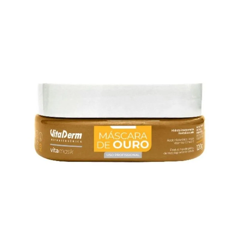 Vita Derm Hipoalergênica VitaMask Ouro Máscara 120g