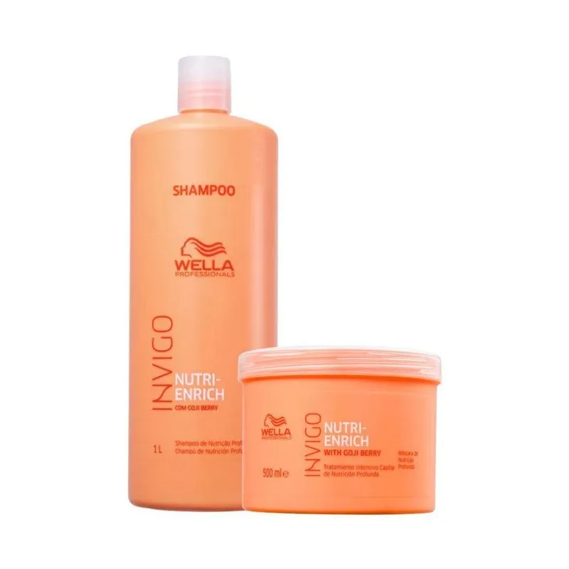 Wella Invigo Nutri-Enrich - Shampoo 1000ml + Máscara 150ml