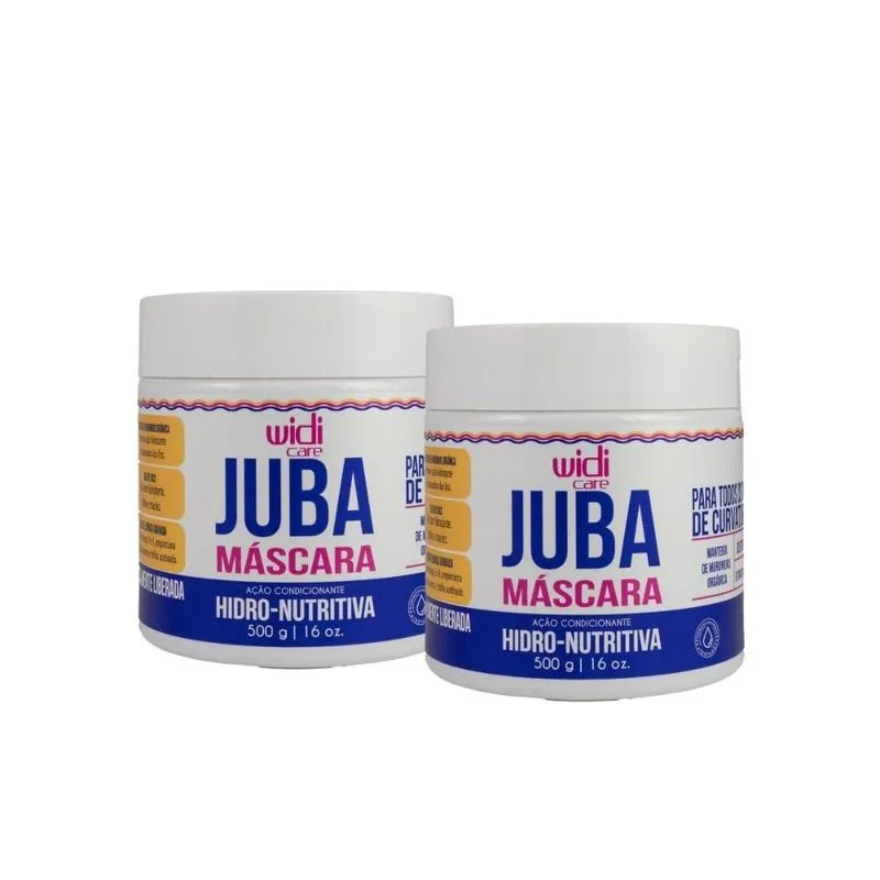 Widi Care Juba Hidro-Nutritiva - Kit com 2 Máscaras 500g
