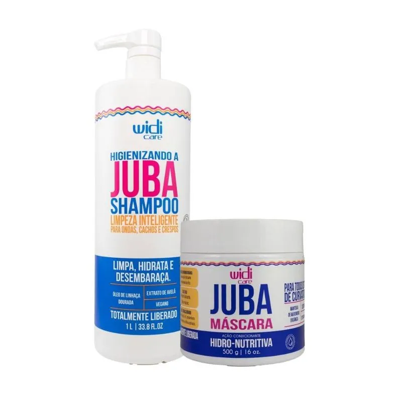 Widi Care Juba - Kit Shampoo 1L + Máscara Hidro-Nutritiva 500g