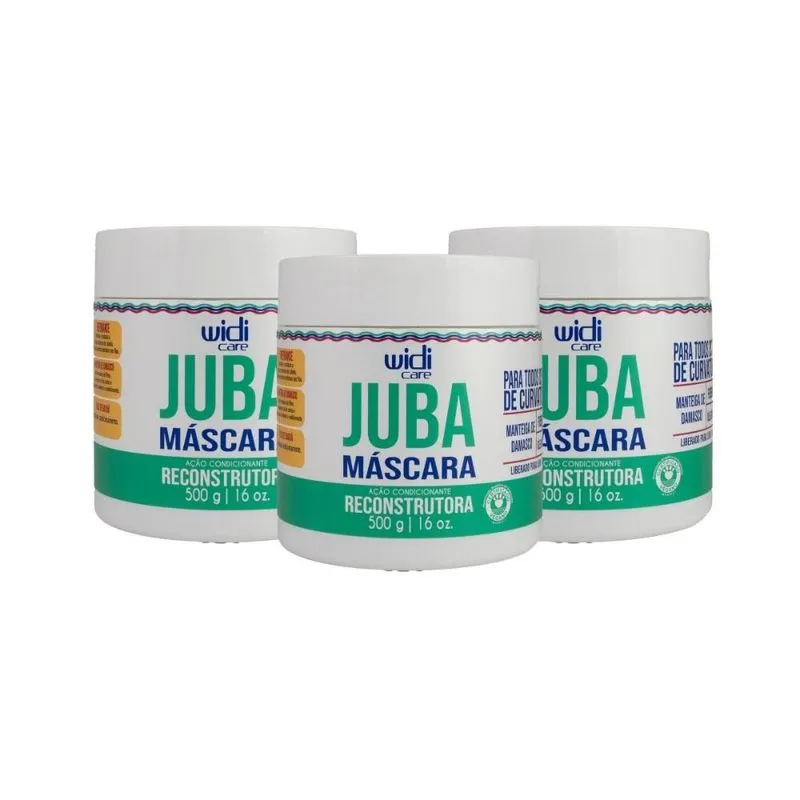 Widi Care Juba Reconstrução - Kit com 3 Máscaras 500g
